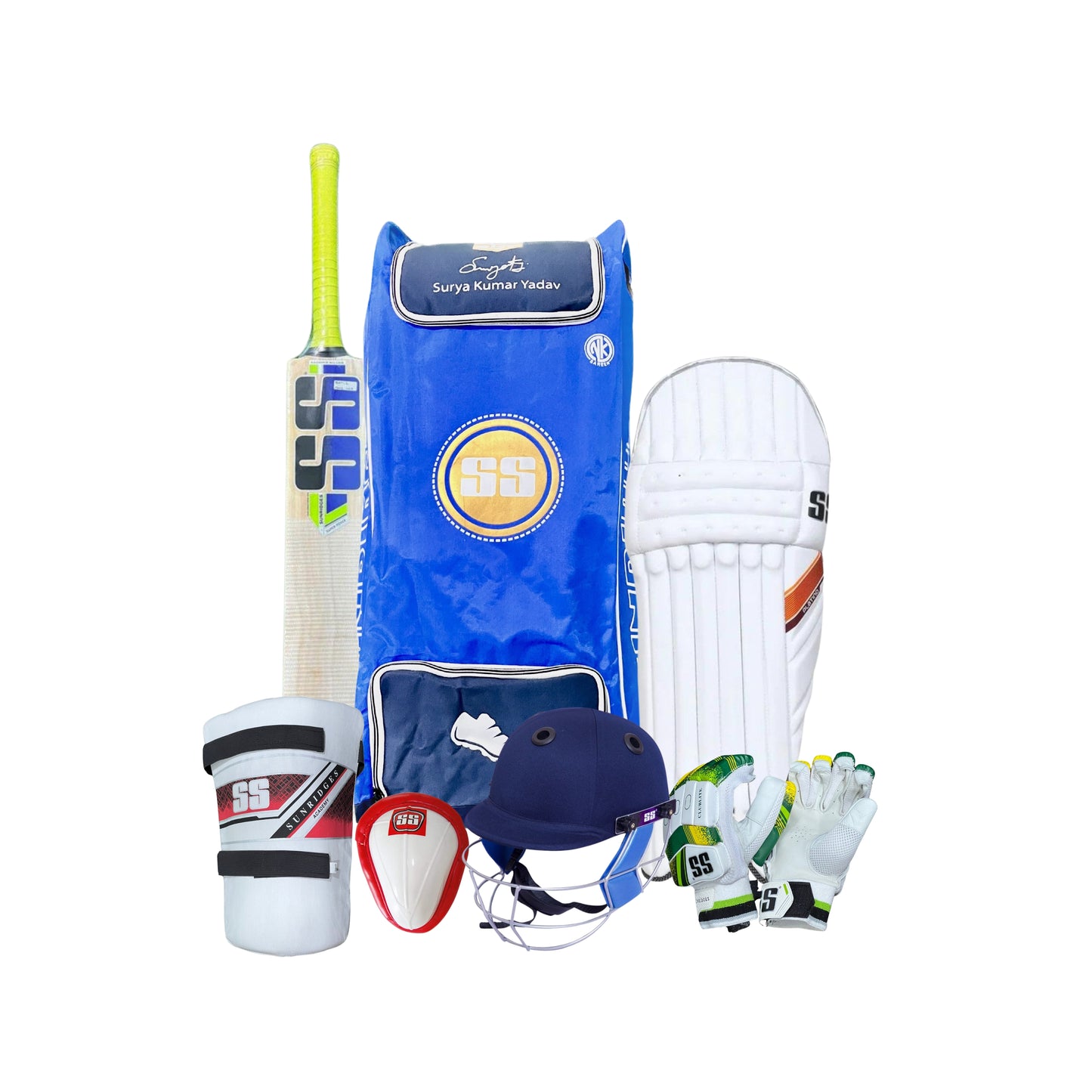 SS Core Range Kashmir Willow Cricket Adult Kit 7 pc Set with Accessories