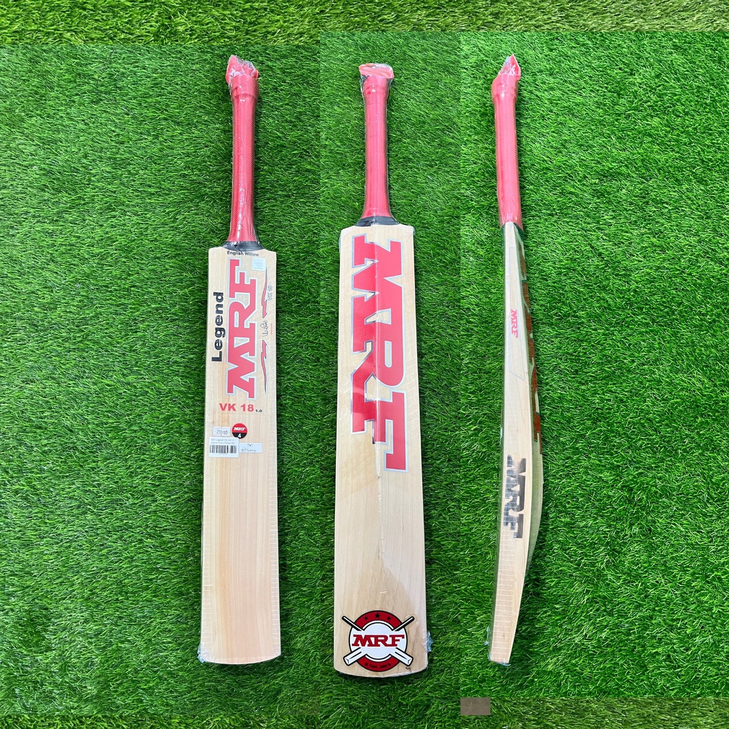 MRF Legend VK 18 1.0 English Willow Cricket Bat - Junior Size 4 (Four)