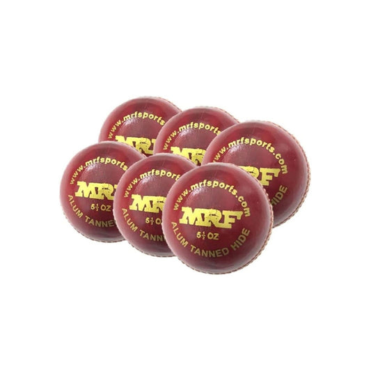 MRF Club Cricket Ball - Red (Pack of 6)